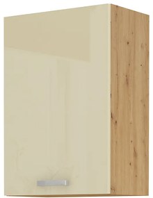 Felső konyhaszekrény Arryn 50 G-72 1F (artisan tölgy + fényes krém). 1024730