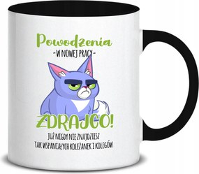 Fehér Bögre 330ml Fekete Középső Karácsonyi Ajándék Sok Szerencsét Áruló Minták