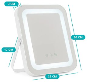 Asztali kozmetikai tükör világítással