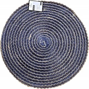 Smukee Asztali alátét fonott papírszőnyeg 38 cm Kék 428