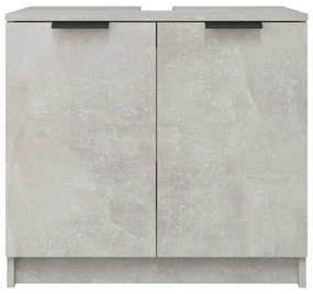 betonszürke színű szerelt fa fürdőszobaszekrény 64,5x33,5x59 cm