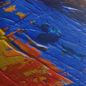 Festői szinek képe (órával) (90x30 cm)