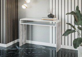 Konzolasztal Ramea (fehér + kő). 1055239