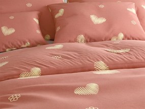 Mikroszálas ágyneműhuzat ORANGE HEART, rózsaszín Ágyneműhuzat mérete: 2 db 70 x 90 cm | 200 x 220 cm