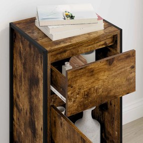 Széf fiókkal Füstös tölgy 81 x 36 x 150.5 cm Faanyag