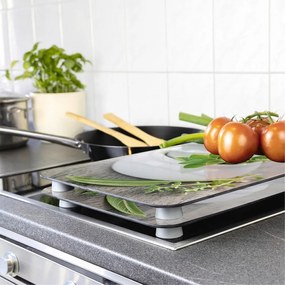 Edzett üveg tűzhely fedőlap szett 2 db-os 30x52 cm Herb – Wenko
