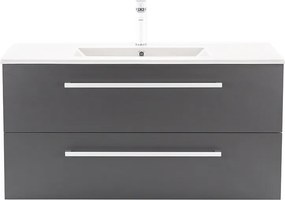 Vario Clam 100 alsó szekrény mosdóval fehér-antracit