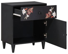 vidaXL Éjjeli asztal fiókkal Sokszínű 50 x 33 x 60 cm Tömör Mangófát