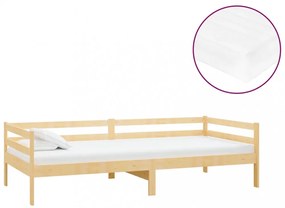 tömör fenyőfa dívány matraccal 90 x 200 cm
