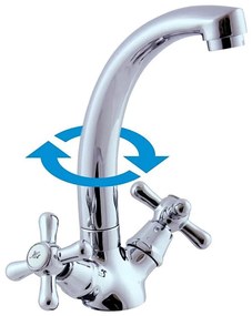 RAV Slezák MK120.0/2 - Mosdócsaptelep MORAVA 20,5 cm fényes króm