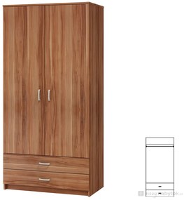 Ruhásszekrény Janine 2D/2S szilva. 746647