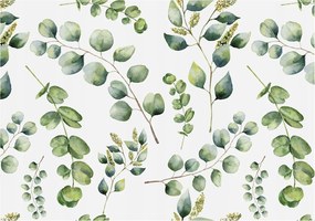 Divatos Flizelin Tapéta Ragasztóval Fali 3D Zöld levelek 312x219 Ragasztó