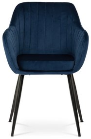 Kék Bársony Étkezőszék. PIKA BLUE4