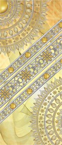 Flizelin fotótapéta Mandalák arany geometria absztrakt bézs 91x211 +ragasztó