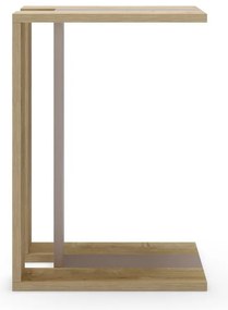 Tárolóasztal tölgyfa dekorral 40x30 cm Macha – Marckeric