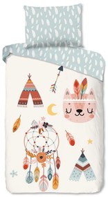 Egyszemélyes flanel gyerek ágyneműhuzat 140x200 cm Dreamy – Good Morning