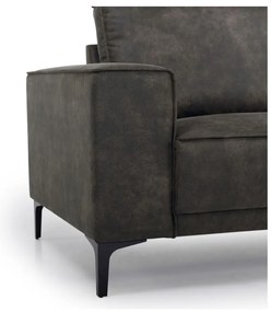 Copenhagen feketésszürke műbőr fotel - Scandic