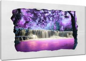 Vászonkép 60x40 Lila vízesés