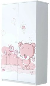 babyboo gyermek ruhásszekrény - teddy maci szÉgyenlŐs rózsaszín, d19