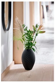 River fekete porcelán váza, magasság 26 cm - Morsø