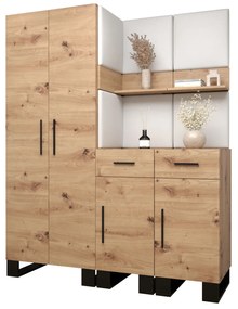 Előszobabútor Amanda 7 (artisan tölgy + fehér). 1085918