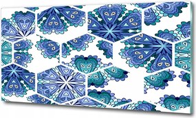 Fotó-üvegkép Kék cseppek 100x70