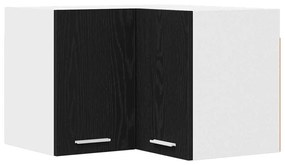 Függő szekrény Riga Fekete tölgy és fehér 57 x 57 x 40 cm