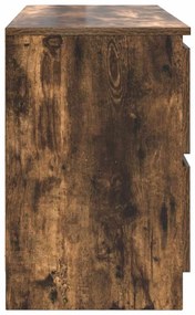 füstös tölgy színű szerelt fa TV-szekrény 100x35x54 cm