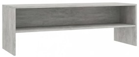 betonszürke szerelt fa TV-szekrény 120 x 40 x 40 cm