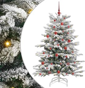 vidaXL Műanyag Hajtogatós Karácsonyfa Fehér 150 cm PE és PVC