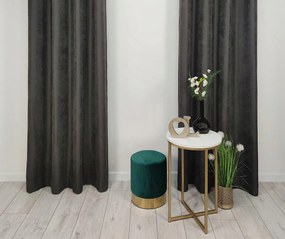 Milas grafit függöny 140x250 kész, szalaggal sláger