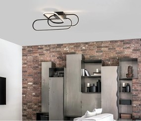 Mennyezeti Lámpa Fekete ARTE NOVA LUCE 9113841