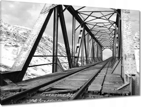 Festmények 120x80 Vasúti híd Vasút