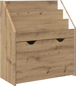 vidaXL Gyerek Könyvespolc Artisan tölgy 60 x 29,5 x 69 cm Faanyag