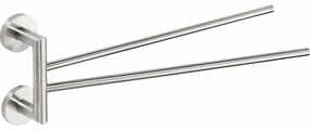 SAPHO XS405 X-Steel forgatható kéztörlő tartó,dupla, 42 cm, rozsdamentes acél
