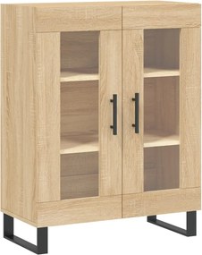 vidaXL sonoma tölgy színű szerelt fa tálalószekrény 69,5 x 34 x 90 cm