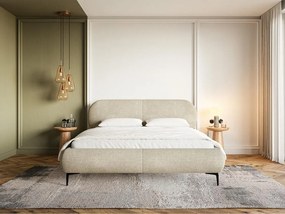 Franciaágy 180 cm Octave 180B (ágyráccsal) (bézs + fekete) . 1099937