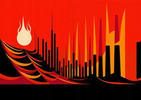 Poszter 29,7x21cm Városi Véres Tűz