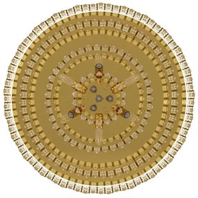 Eglo 39612 - Mennyezeti lámpa CALMEILLES 10xE14/25W/230V á. 78 cm