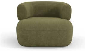 Zöld buklé fotel Jenny – Micadoni Home