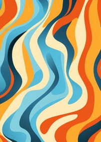 Poszter 21x29,7cm Táncoló hullámok