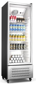 Klarstein GrandCooler italhűtő, 270 l, LED világítás, kerekekkel, 4 polc