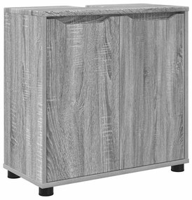 Fürdőszoba mosdószekrény Szürke Sonoma 60 x 30 x 60 cm Faanyag