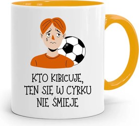 Szurkolóknak Szurkolói Bögre Sárga Ajándék fényképes nyomattal