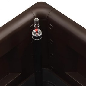 mokkaszínű kerti magaságyás öntözőrendszerrel 100 x 43 x 33 cm