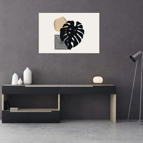 Kép - Absztrakció trópusi levelekkel N⁰2 (90x60 cm)