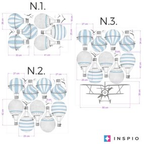 INSPIO Falmatrica - Kék hőlégballonok