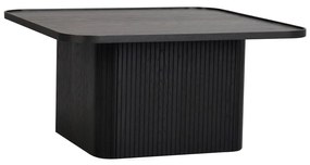 Sullivan fekete tölgyfa dohányzóasztal, 80 x 80 cm - Rowico