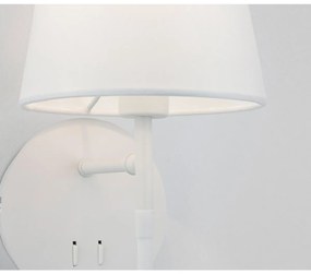 Nova Luce fali lámpa, olvasókarral, fehér, E14 foglalattal, max. 1x5W, 180 lm, 9182371