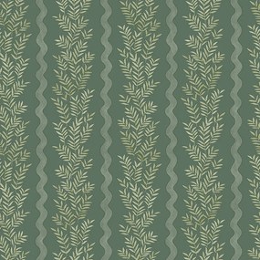 Holden Decor Tales of the Manor Pipkin Stripe zöld csíkos vlies tapéta – 91983